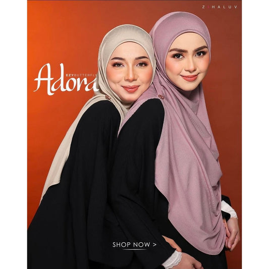 Tudung Sarung Adora EZY Butterfly by Zihaluv