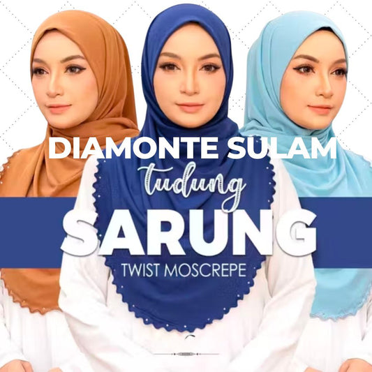 Diamonte Sulam Twist Instant Shawl