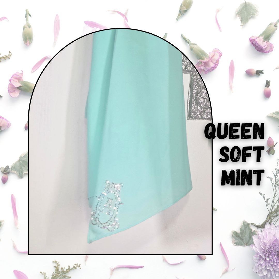 Ariani Plain Semi Instant Shawl - Diamond