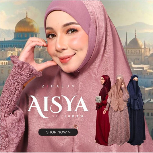 Aisya Set Jubah with Khimar and Niqab by Zihaluv