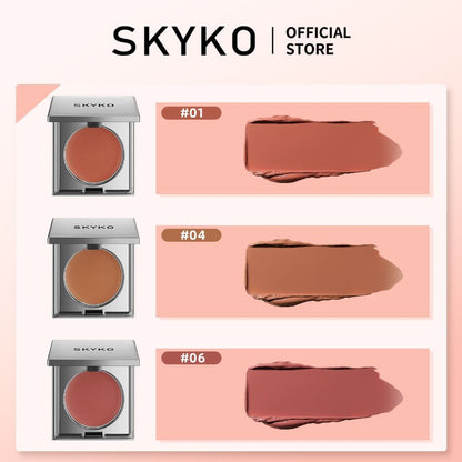 Skyko 3in1 Cream Blush (Comes with Free Gift : Lipstick Brush)