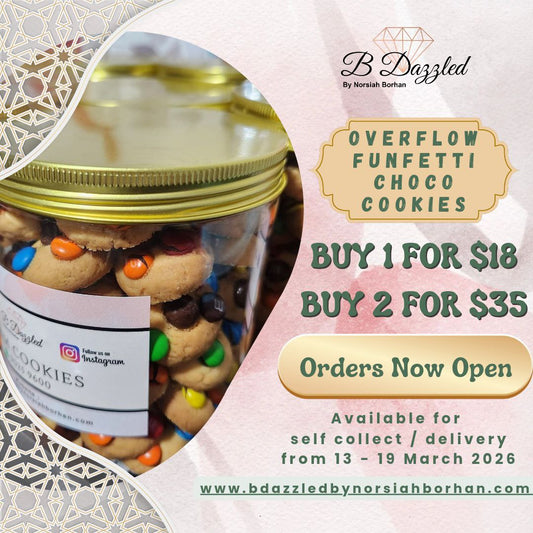 Overflow Funfetti Choco Cookies for Eid 2026 (formerly known as M&M Cookies)
