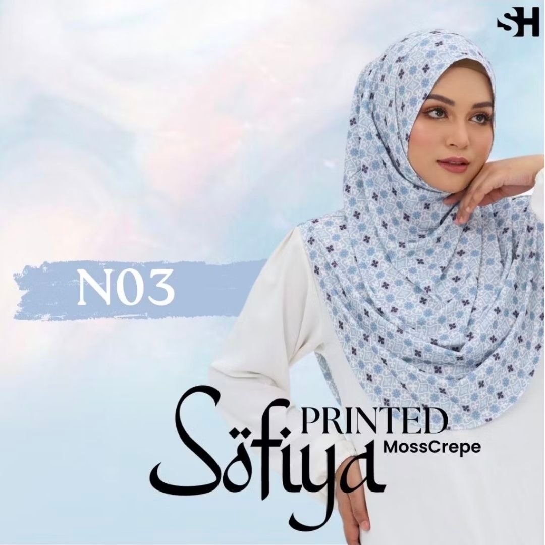 Sofiya Printed Mosscrepe Instant Sarung