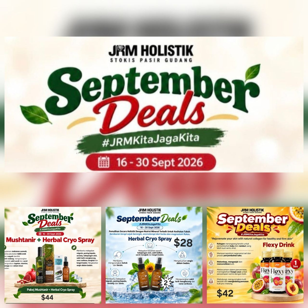 JRM SEPTEMBER 2026 DEALS (16-30 Sep 2026)