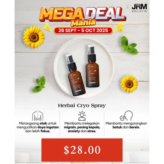 JRM Herbal Cryo Spray Promo