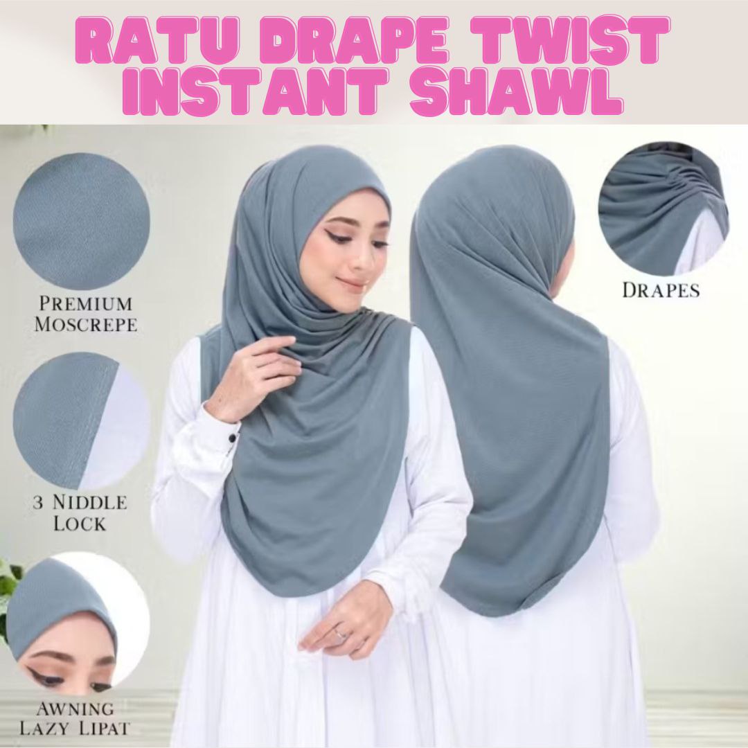 Ratu Drape Twist Instant Shawl