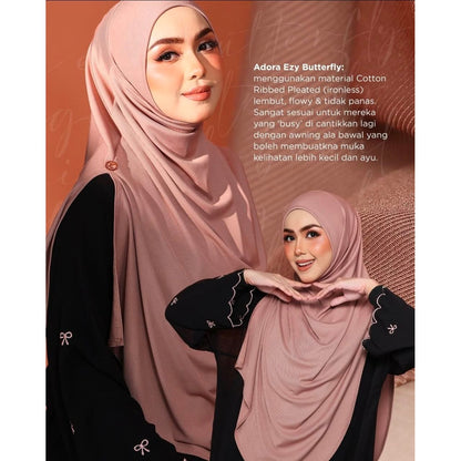 Tudung Sarung Adora EZY Butterfly by Zihaluv