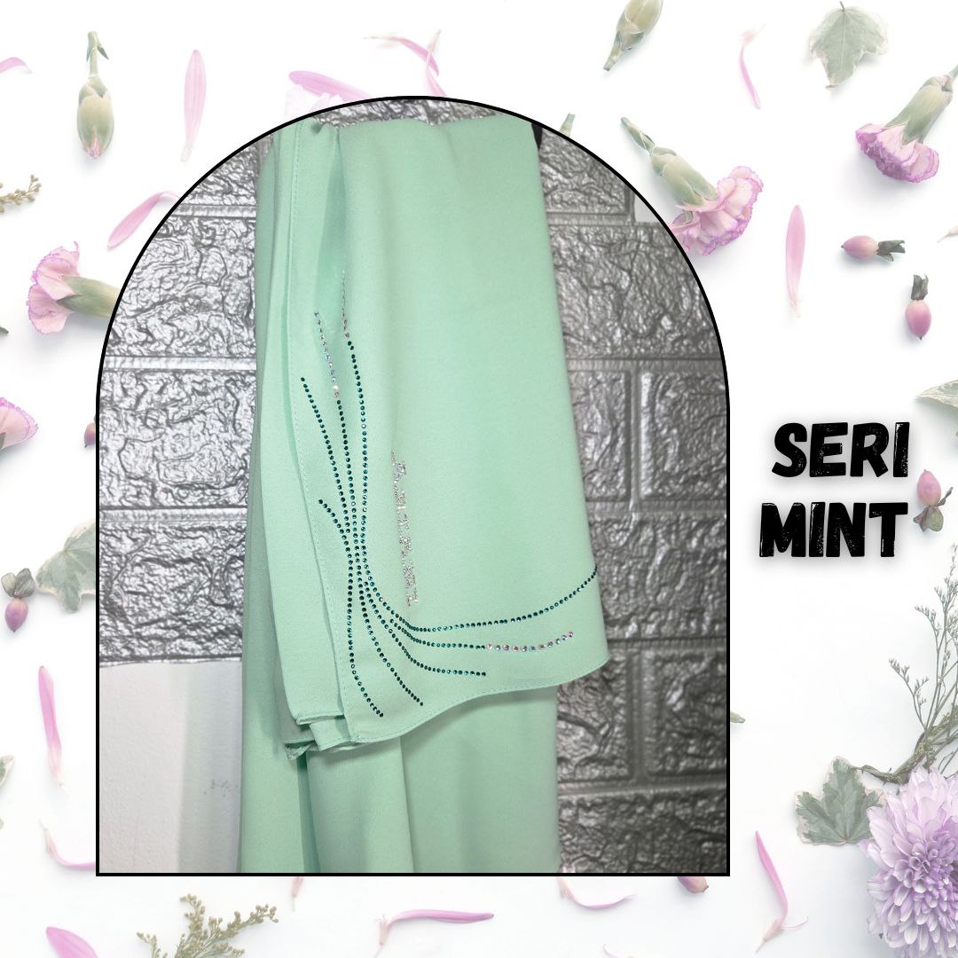 Ariani Plain Semi Instant Shawl - Seri Diamond