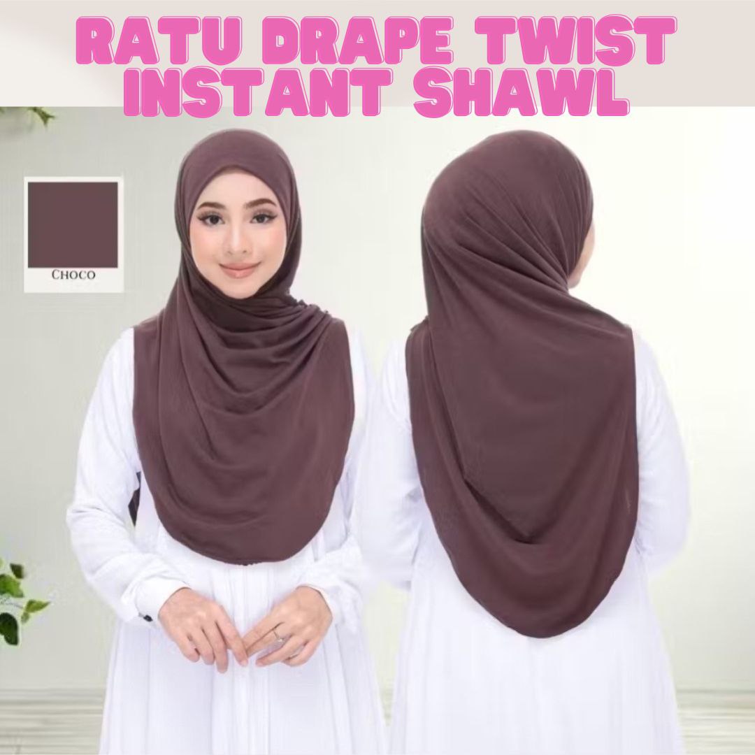 Ratu Drape Twist Instant Shawl