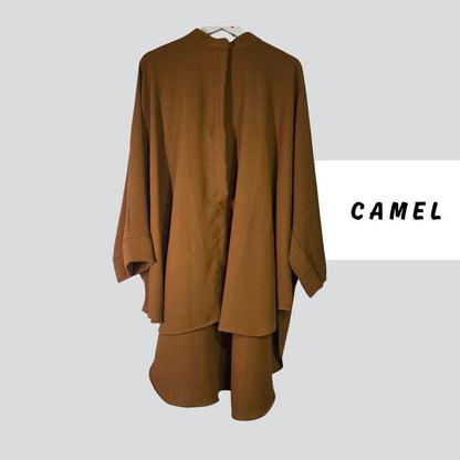 Oversized Batwing Hi Lo Top