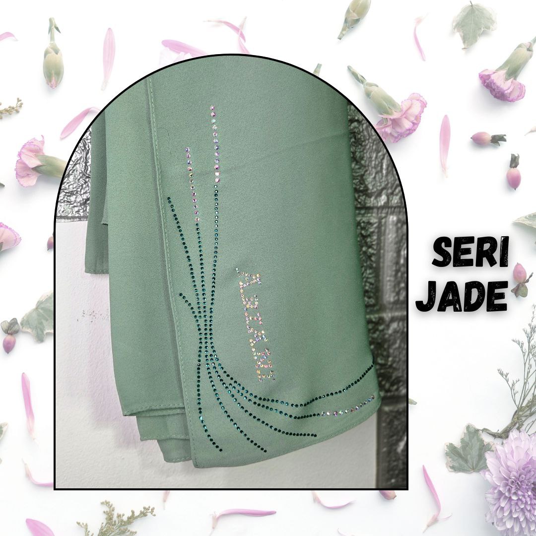 Ariani Plain Semi Instant Shawl - Seri Diamond