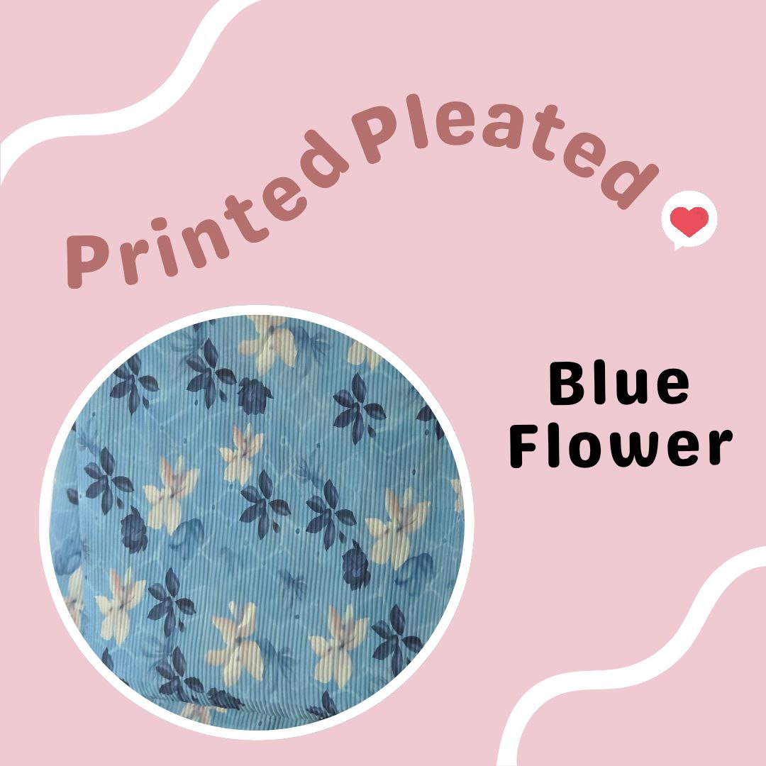 Printed Pleated Semi Instant Shawl