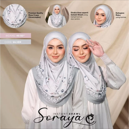 Soraya Instant Shawl with Flap