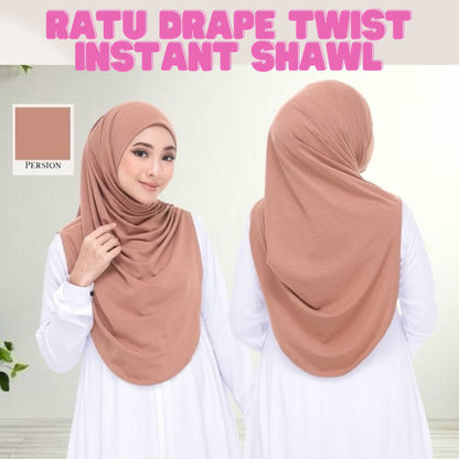 Ratu Drape Twist Instant Shawl