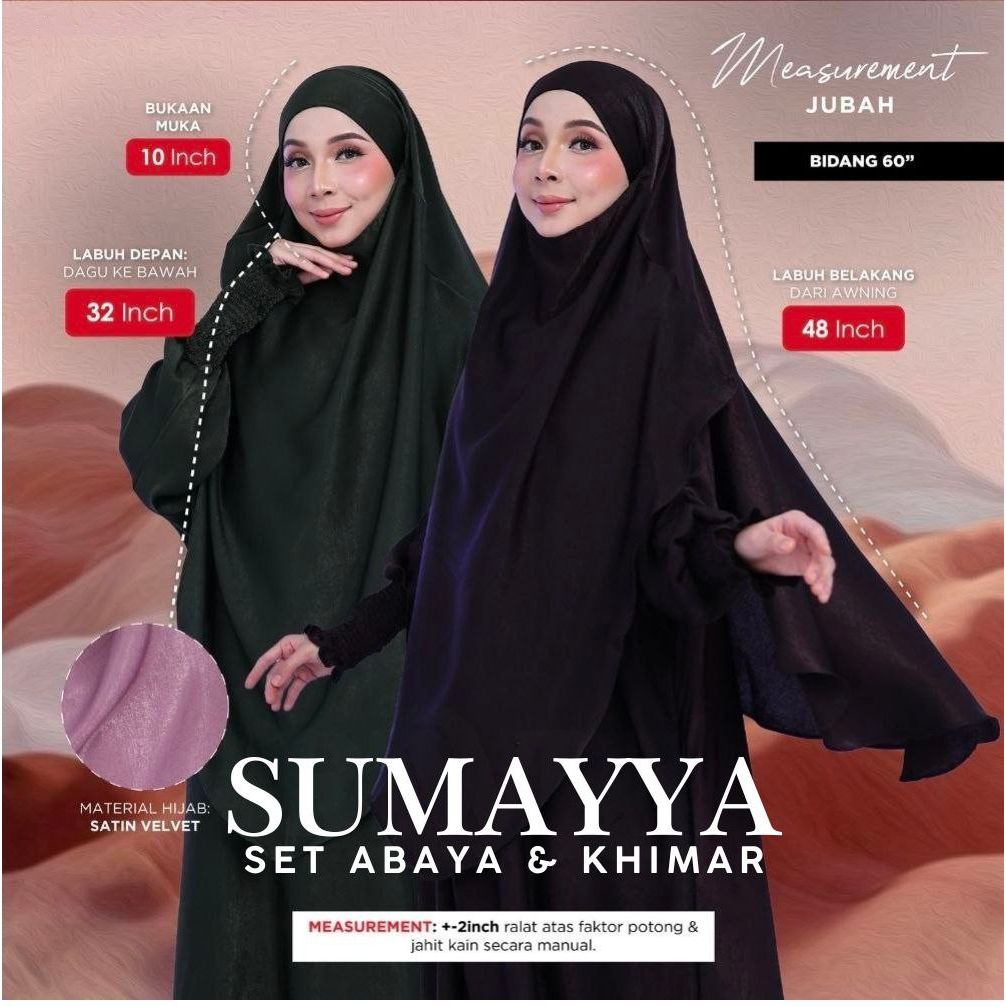 Sumayya Set Abaya & Khimar
