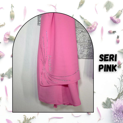 Ariani Plain Semi Instant Shawl - Seri Diamond