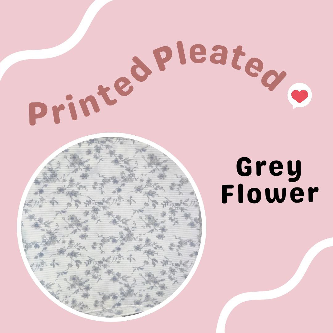 Printed Pleated Semi Instant Shawl