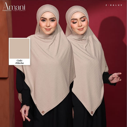 Tudung Sarung Twist Amani Berdagu V Butterfly by Zihaluv