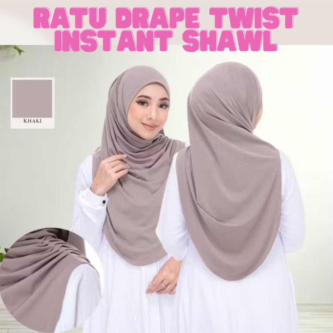 Ratu Drape Twist Instant Shawl