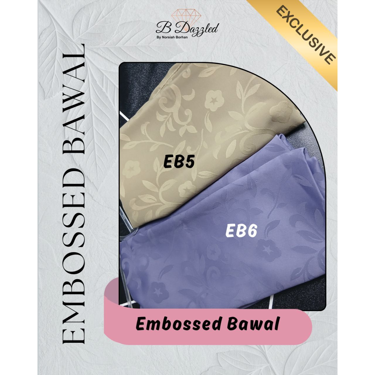 Embossed Bawal Bidang 45