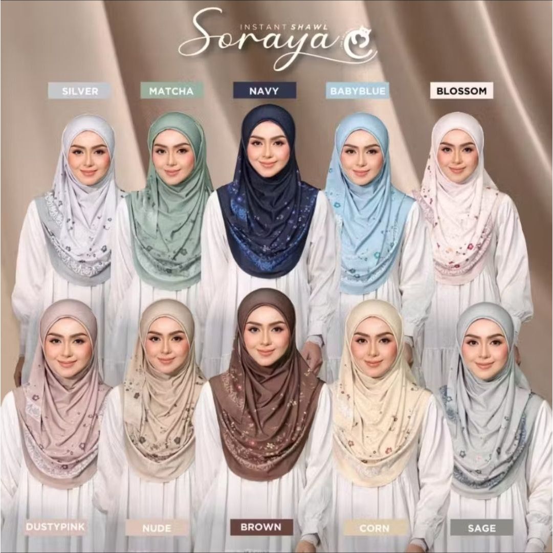 Soraya Instant Shawl with Flap
