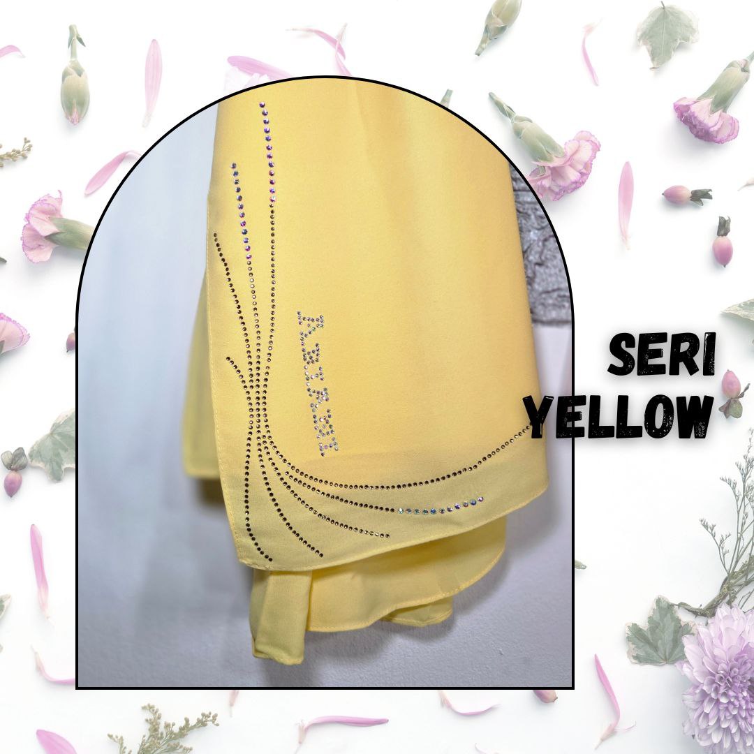 Ariani Plain Semi Instant Shawl - Seri Diamond