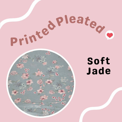 Printed Pleated Semi Instant Shawl