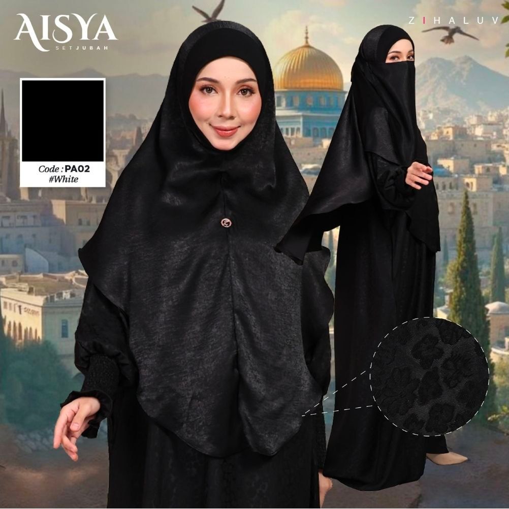 Aisya Set Jubah with Khimar and Niqab by Zihaluv