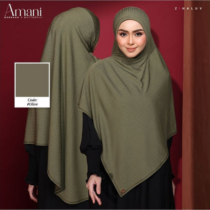 Tudung Sarung Twist Amani Berdagu V Butterfly by Zihaluv