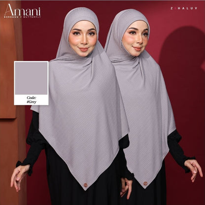 Tudung Sarung Twist Amani Berdagu V Butterfly by Zihaluv