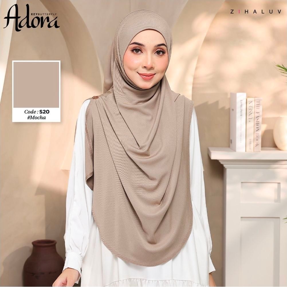 Tudung Sarung Adora EZY Butterfly by Zihaluv