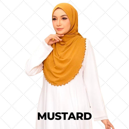 Diamonte Sulam Twist Instant Shawl