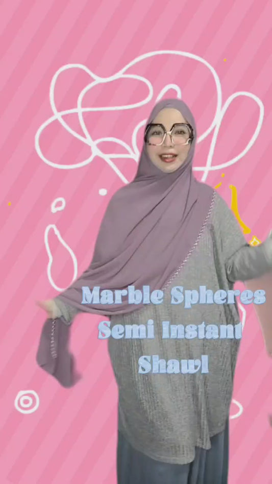 Marble Spheres Semi Instant Shawl