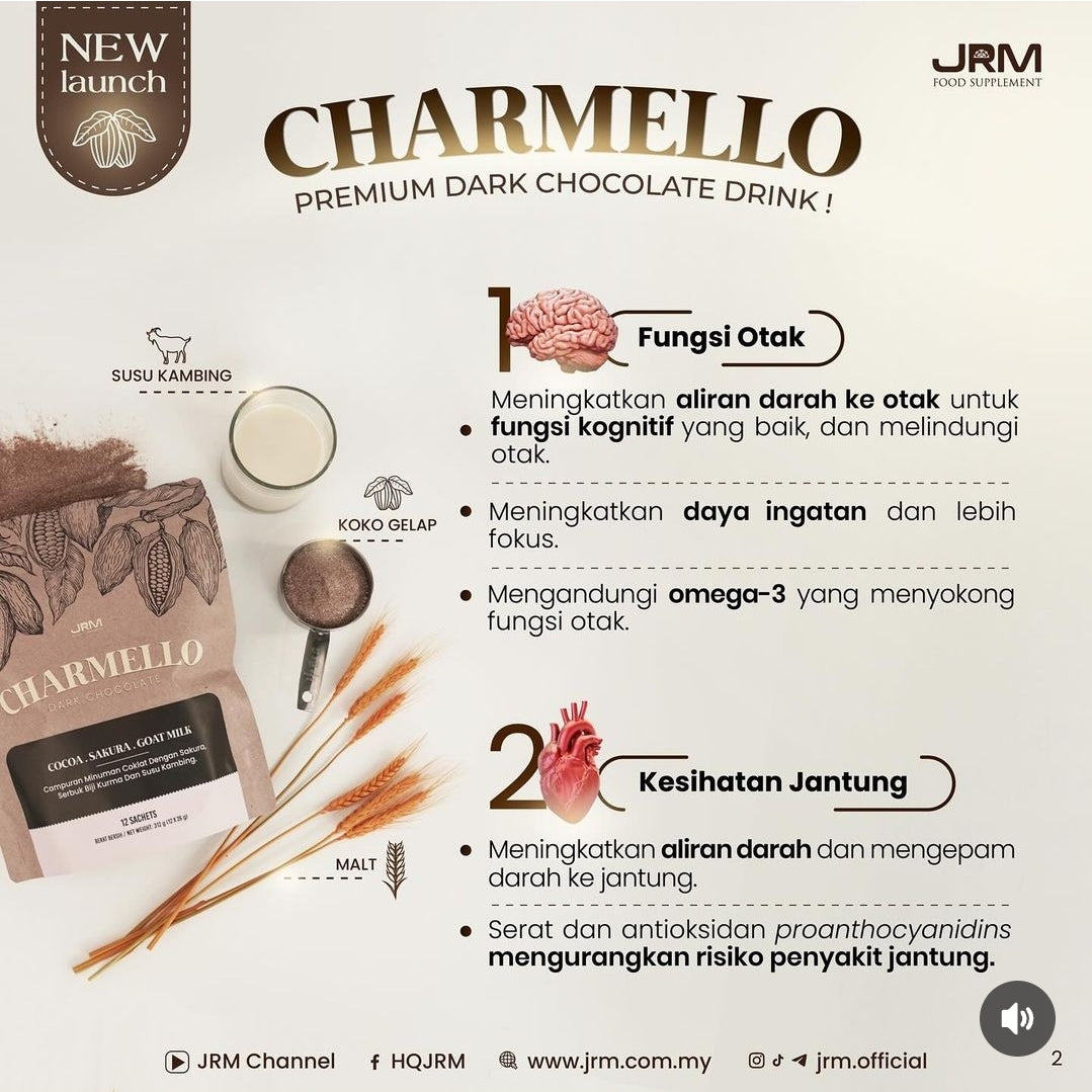 *NEW LAUNCH* JRM Charmello Dark Chocolate Drink