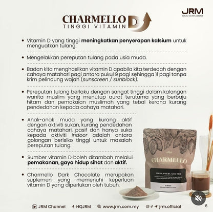 *NEW LAUNCH* JRM Charmello Dark Chocolate Drink