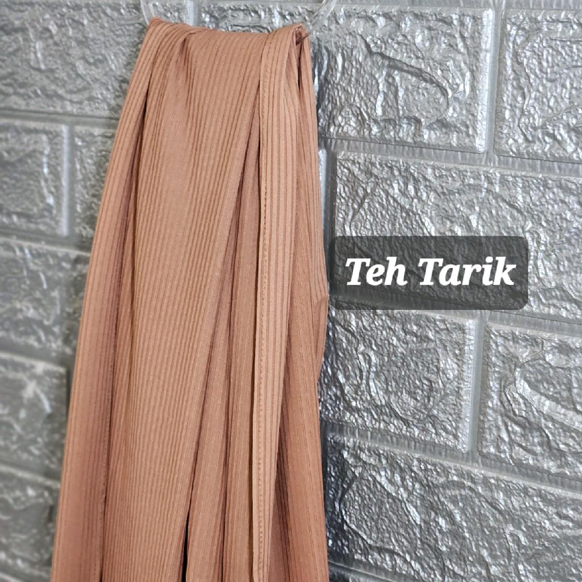 Ribbed Jersey Long Shawl