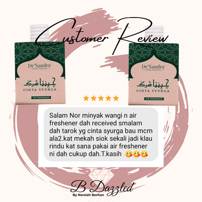 De'Xandra Air Freshener (Cinta Syurga)